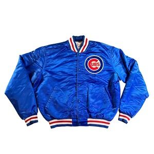 Vintage Starter Diamond Collection Chicago Cubs Varsity Jacket Mens XL Blue MLB